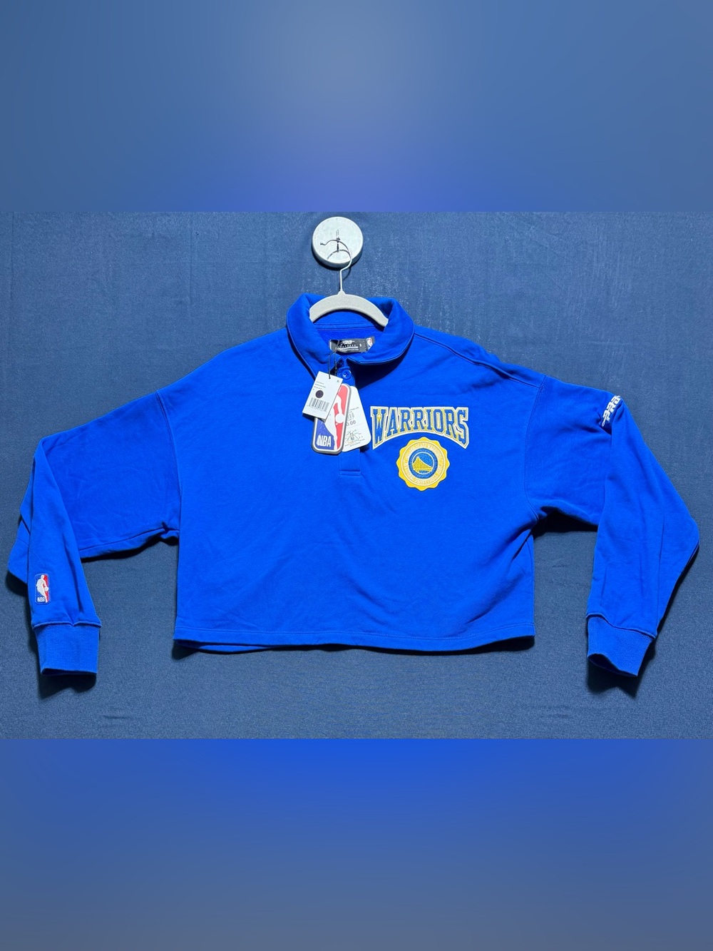 Cotton Blend NWT Size S Pro Standard Women's Golden State Warriors Long Sleeve P